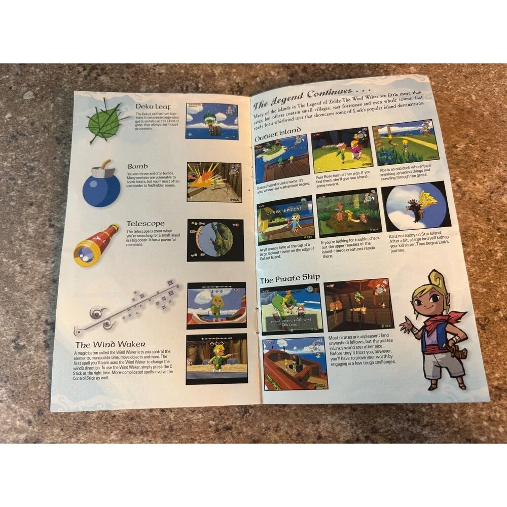The Legend Of Zelda Master Quest Strategy Game Cube Wind Waker Guide Promo 2003